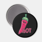 Hot Pink Chili Pepper Magneet (Voorkant / Achterkant)