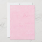 Hot Pink Chrysanthemum Floral Wedding Uitnodiging (Achterkant)