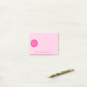 HOT PINK COMPANY LOGO SJABLOON AANGEPASTE BEDRIJVE POST-IT® NOTES (Op bureau)