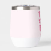 Hot Pink Coquette Pickle Jar en boog gepersonalise (Voorkant)