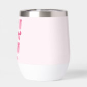 Hot Pink Coquette Pickle Jar en boog gepersonalise (Achterkant)