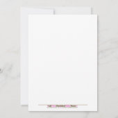 HOT PINK Cosmic Bowling Birthday Uitnodiging 5x7 (Achterkant)