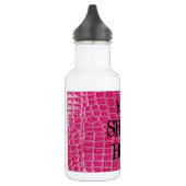 Hot Pink Crocodile Skin 32 oz. Waterfles (Links)