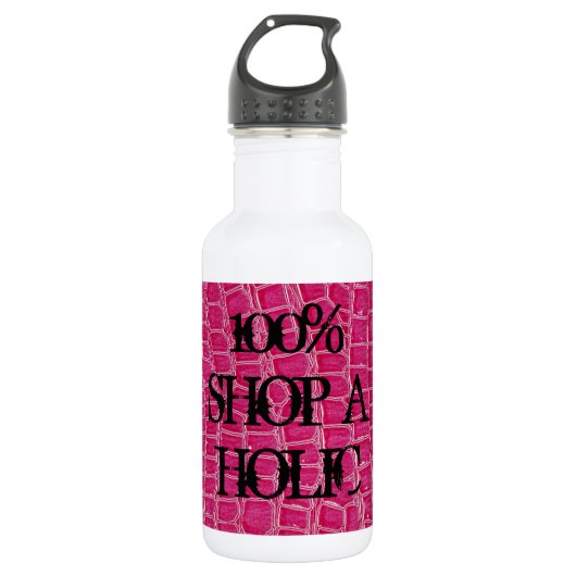 Hot Pink Crocodile Skin 32 oz. Waterfles (Voorkant)