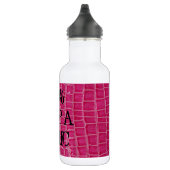 Hot Pink Crocodile Skin 32 oz. Waterfles (Rechts)