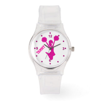 Hot Pink Custom Cheerleader's Horloge