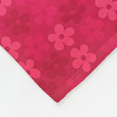 Hot Pink Cute Owl Girly op maat Fleece Deken (Hoek)