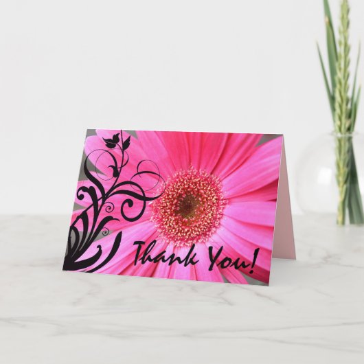 Hot Pink Daisy bedankt (Voorkant)