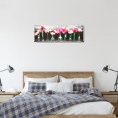 Hot Pink Daisy Canvas Afdruk (Insitu (Slaapkamer))