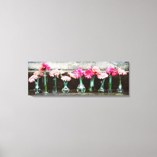 Hot Pink Daisy Canvas Afdruk (Voorkant)