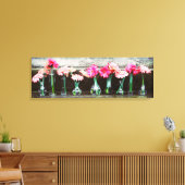 Hot Pink Daisy Canvas Afdruk (Insitu (Woonkamer))