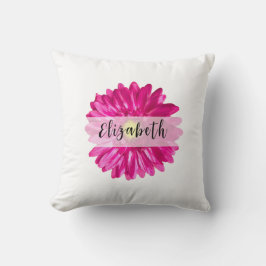  Hot Pink Daisy Custom Naam Kussen