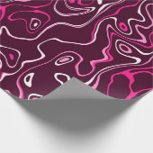Hot pink damascus abstract swirls cool pattern cadeaupapier (Hoek)