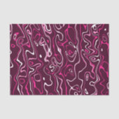 Hot pink damascus abstract swirls cool pattern tissuepapier (Voorkant)