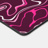Hot pink damascus abstract swirls Custom Monogram Bureaumat (Hoek)