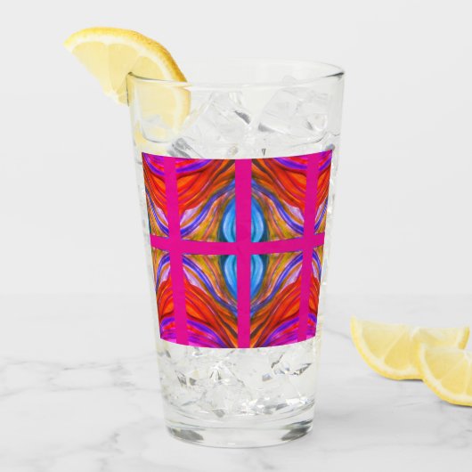 Hot Pink Desert Inspirations drink glas (Voorkant ijs)