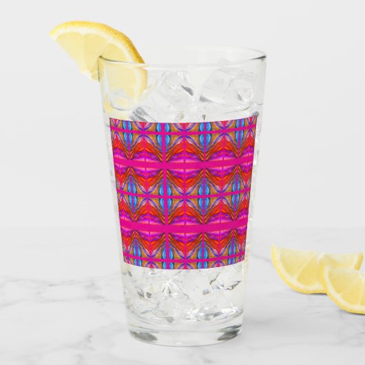 Hot Pink Desert Inspirations tumbler Glass 2 (Voorkant ijs)