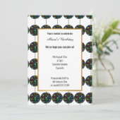 HOT PINK DISCO PARTITY THEMA GOUD ALL OCCASION KAART (Staand voorkant)