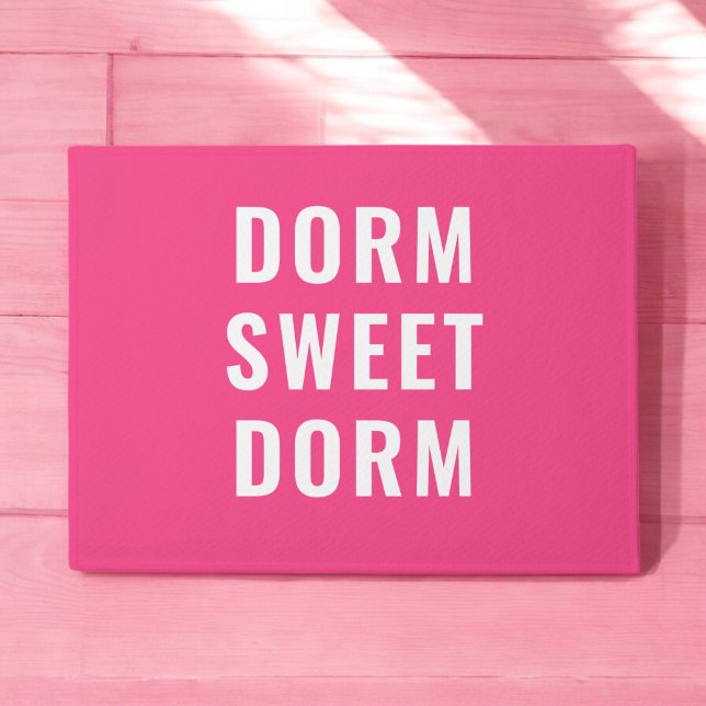 Hot Pink Dorm Sweet Dorm Deurmat (Creator heeft geüpload)
