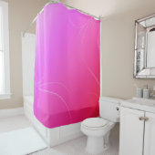 Hot pink douchegordijn (In situ)