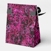 Hot Pink en Black Electric Bedankdoosjes (Achterkant)