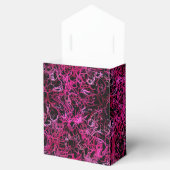 Hot Pink en Black Electric Bedankdoosjes (Geopend)