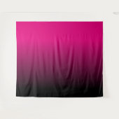  Hot Pink en Black Ombre Wandkleed (Voorkant (horizontaal))
