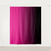  Hot Pink en Black Ombre Wandkleed (Voorkant)