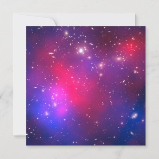 Hot Pink en Blue Celestial Space Photo Blank (Achterkant)