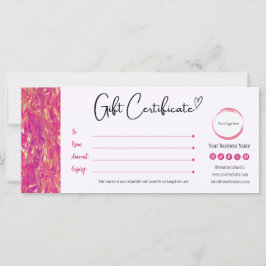 Hot Pink en Goud Cadeaubon