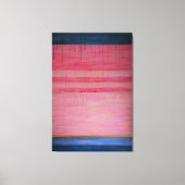 Hot Pink en Navy Abstract 1 - Canvasprint Canvas Afdruk (Voorkant)