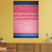 Hot Pink en Navy Abstract 1 - Canvasprint Canvas Afdruk (Insitu (Woonkamer))