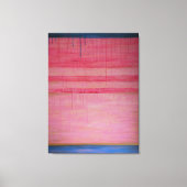 Hot Pink en Navy Abstract 1 - Canvasprint Canvas Afdruk (Voorkant)