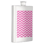 Hot Pink en White Chevron Pattern Heupfles (Rechts)