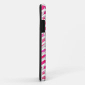 Hot Pink en White Chevron Zebra Case-Mate iPhone Case (Achterkant/rechts)
