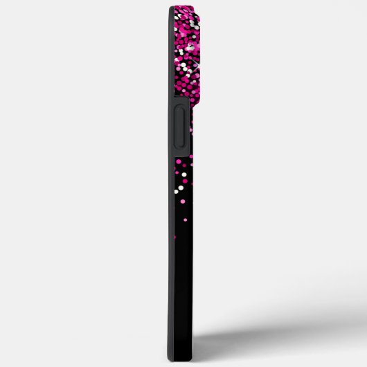 Hot Pink Faux Glitter Bokeh Case-Mate iPhone Case (Achterkant / Rechts)