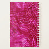 Hot Pink Faux Leather Signature Monogram 2025 Planner (Achterkant)