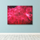 Hot Pink Fire en Flame Canvas Art (Insitu (Houten vloer))