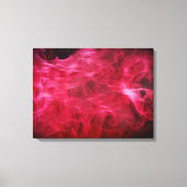 Hot Pink Fire en Flame Canvas Art (Voorkant)