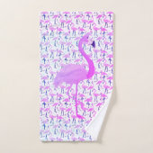 Hot Pink Flamingo Bad Handdoek (Handdoek)