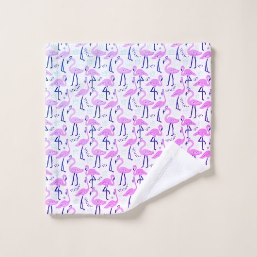 Hot Pink Flamingo Bad Handdoek (Wasdoekje)