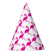 Hot Pink Flamingo Feesthoedjes (Voorkant)