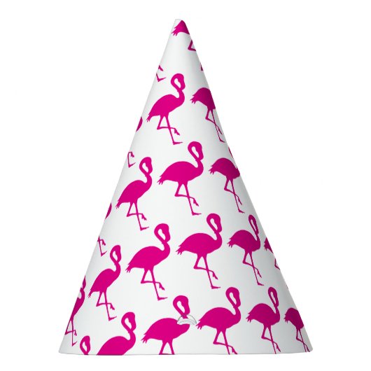Hot Pink Flamingo Feesthoedjes (Rechts)