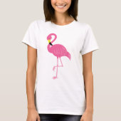 Hot Pink Flamingo T-shirt (Voorkant)