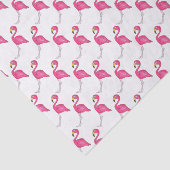 Hot Pink Flamingo Tropical Island Bird Print Tissuepapier (Detail)
