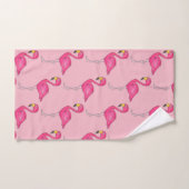 Hot Pink Flamingo Tropical Island Flamingoenen Bad Handdoek (Handdoek)