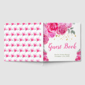 Hot Pink Floral Bridal Shower Gastenboek (Volledig)