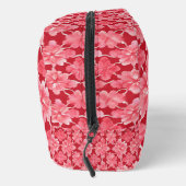 Hot Pink Floral Monogram Name Script Toiletry Bag Toilettasje (Rechts)