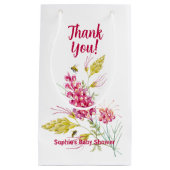 Hot Pink Florals And Bumble Bee A Sweet Little Bee Klein Cadeauzakje (Voorkant)