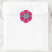Hot Pink Flower Sticker (Tas)